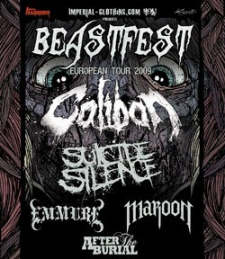 beastfest european tour flyer